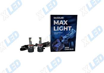 Комплект светодиодных ламп HB4 (9006) Max Light DAZZLED (can-bus) 12-24v