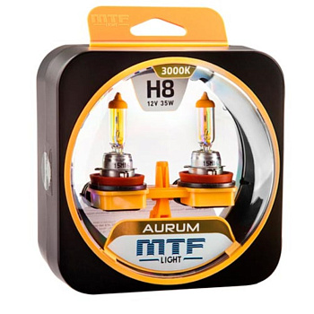 Галогенные лампы H8 MTF Aurum 3000K