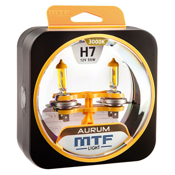 Галогенные лампы H7 MTF Aurum 3000K