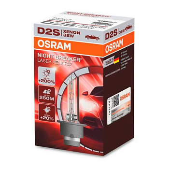 Ксеноновая лампа D2S Osram Night Breaker Laser 66240XNL (4300К)