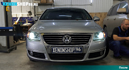 Замена линз на Би-ксеноновые Hella 3 | Volkswagen Passat B6 2008 г.