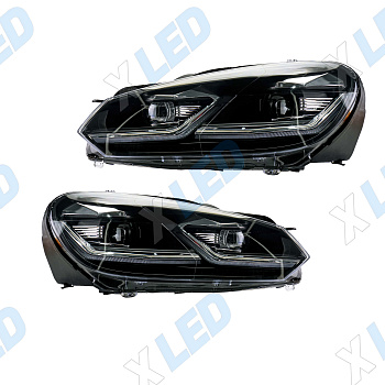 Комплект фар (тюнинг) Volkswagen Golf 6 (2008-2012) LED