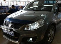 Suzuki SX4 2012 Установка Би-ксеноновых линз Hella 3R