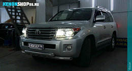 Замена линз на Би-диодные Luma i5+ | Toyota Land Cruiser 200 2012г