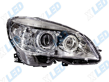 Фара Mercedes C-class W204 (2008-2010) линза ксенон, с регулируемым рулевым управлением (правая)