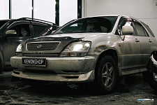 Toyota Harrier - Установка светодиодных Bi-Led линз