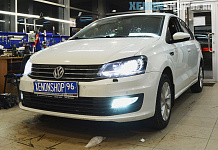 Установка линз Hella 3R+ на Polo 2015 г.