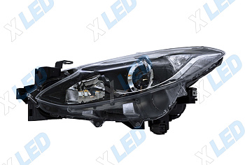 Фара Mazda 3 BM (2013-2017) линза галоген, с электрокорректором (левая)