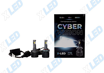 Комплект светодиодных ламп HB3 (9005) Cyber Vision X-LED 12-24v