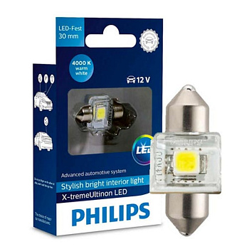 Светодиодная лампа T14 Philips Fest LED 4000К (30мм)