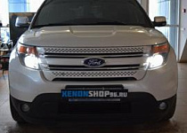 Замена линз на би-ксеноновые HELLA 3R  Ford Explorer