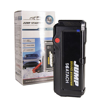 Пуско-зарядное устройство JUMP 8000 mAh (+ Power Bank, + фонарик) Пусковой ток 400А