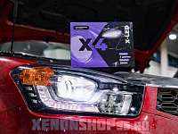 SsangYong Actyon - замена линз на X-LED X4