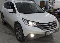 Утановка  Би-ксеноновых линз Hella 3/Honda CR-V 2014 г