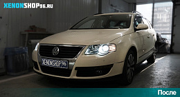 Замена линз на би-ксеноновые Hella 3 | Volkswagen Passat B6 2010