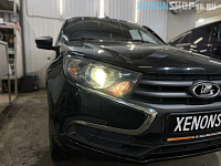LADA GRANTA — установка Bi-Led линз
