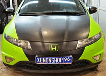 Установка би-ксеноновых линз Hella 3 на Honda Civic 5D