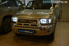 Установка би-ксеноновых линз в Toyota Hilux 2003