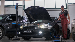 Honda Accord - Установка светодиодных Bi-Led модулей