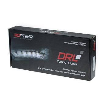 Дневные ходовые огни Cristal RUNNING AUDI Style с поворотником бегущий огонь 49см (Optima) 