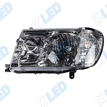 Фара Toyota Land Cruiser 100 рестайлинг 2 (2005-2007) без электрокорректора (левая)