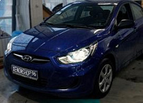 Установка Би-ксеноновых линз Hella 3 | Hyundai Solaris 2012 год
