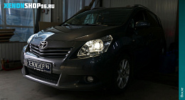 Установка би-ксеноновых  линз Hella 3 | Toyota verso 2012 год.