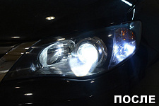 Замена линз на би-ксеноновые на Koito Q5 D2SSubaru Impreza 2009