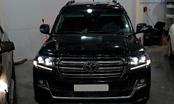 Toyota Land Cruiser Установка Bi-led линз