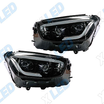 Комплект фар (тюнинг) Mercedes GLC W253 I рест (2019-2022) Full Led