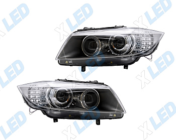 Комплект фар BMW 3 E91 (2009-2013) с bi-led линзами Х4 X-LED, подключение ксенон