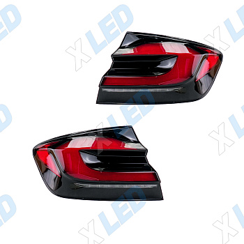 Комплект задних фонарей (тюнинг) BMW 5 F10/F11/F07 VII рест (2013-2017) + центральный фонарь