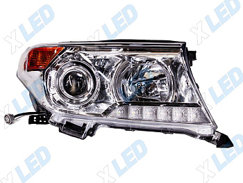 Фара Toyota Land Cruiser 200 рестайлинг (2012-2015) линза ксенон с электрокорректором (правая) 