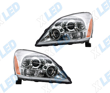 Комплект фар Lexus GX470 (2002-2009) с bi-led линзами ХV3 X-LED, подключение галоген