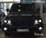 Би-ксеноновые линзы HELLA 3 оригинал / Toyota Land Cruiser 200 2014 год