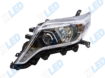 Фара Toyota Land Cruiser Prado 150 рестайлинг 1 (2013-2017) №2 LED с электрокорректором (левая) 