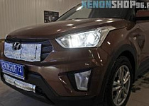 Установка линз на Hyundai Creta