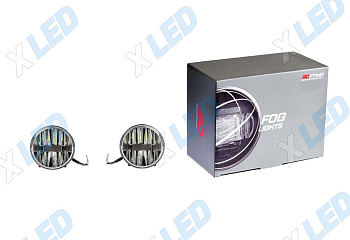 Фары противотуманные светодиодные Optima LED FOG Light Универсальные 5500К 6W D100мм