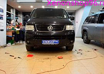 Установка би-ксеноновых линзне Hella  на Volkswagen Multivan