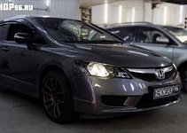 Установка Би-ксеноновых линз Hella 3 | Honda Civic 2009 год