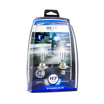 Галогенные лампы H7 MTF Light DYNAMIC BLUE 12V