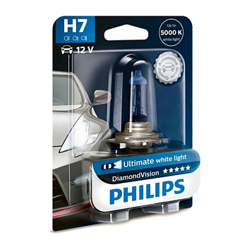 Галогенная лампа H7 Philips Diamond Vision 12972DVB1