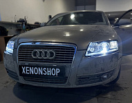 Audi A6 установка BI-LED модулей X-LED XV3 pro