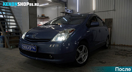 Установка би-ксеноновых линз Hella 3 | Toyota Prius 2004 год