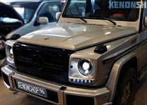 Замена фар с установкой би-ксеноновых линз Hella 3 | Mercedes Gelandewagen
