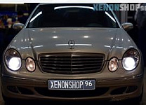 Mercedes E-class E350 Замена на Би-ксеноновые линзы Hella 3