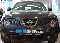 Установка би-ксеноновых линз Koito Q5 3" в Nissan Juke 2014 год