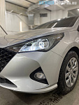 Установили bi led модули в головное освещение на Hyundai Elantra
