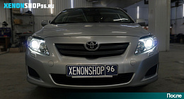 Установка Би-ксеноновых линз Hella 3 | Toyota Corolla