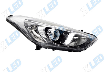 Фара Hyundai I30 (2011-2016) линза галоген, без электрокорректора (правая) 